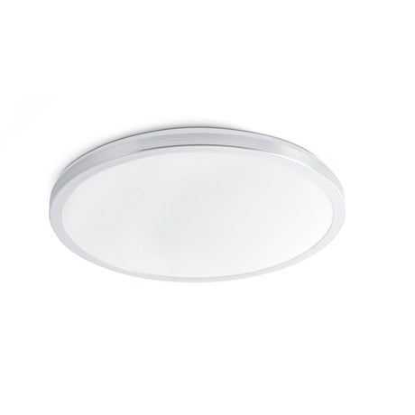 LED Deckenleuchte Foro IP44 Aluminium in runder Form und modernem Design, ideal für verschiedene Räume.
