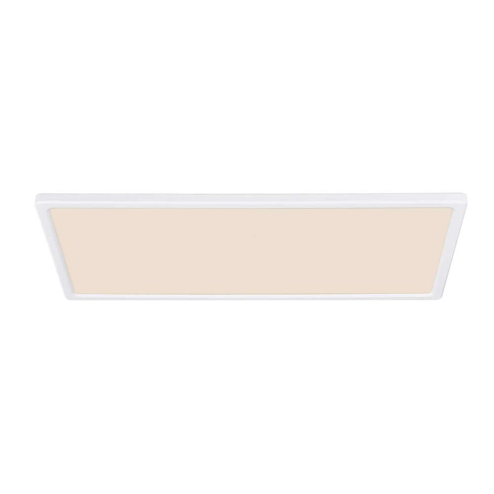 LED Deckenleuchte Harlow 60x30 Step IP54 in elegantem, rechteckigem Design mit Gegenlichteffekt.