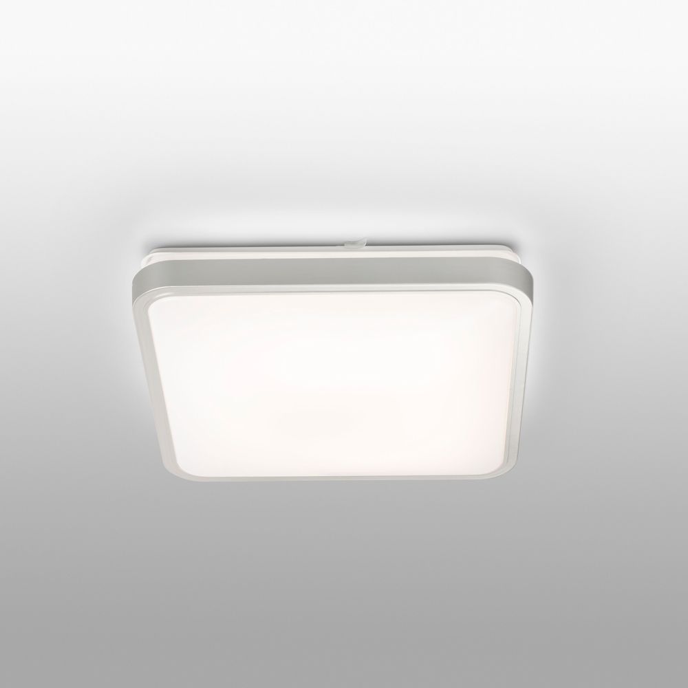LED Deckenleuchte Iris-3 in Grau - moderne, quadratische Deckenleuchte für stilvolle Raumbeleuchtung.