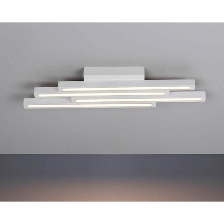 LED Ceiling light Linus Straight 2240lm White in a modern design with three light bars.