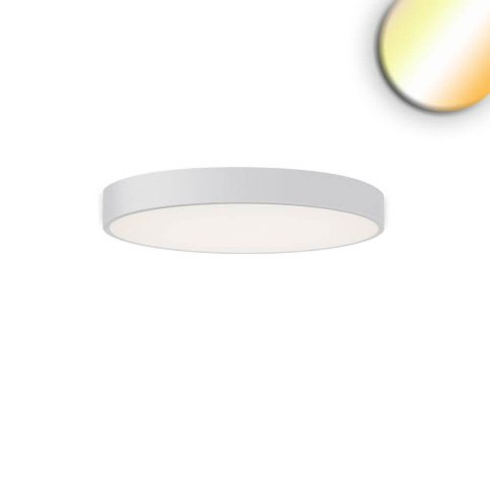 LED Deckenleuchte Meda Ø 40cm ColorSwitch 2700-4000K IP40 Dimmbar in weiß-matt