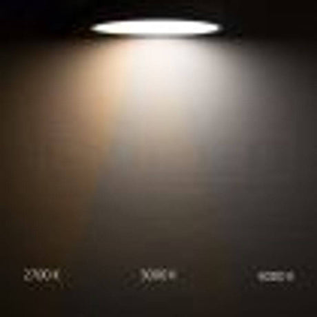 LED Deckenleuchte Meda Ø 40cm ColorSwitch 2700-4000K IP40 Dimmbar Lichtfarbe Vergleich 2700K 3000K 4000K