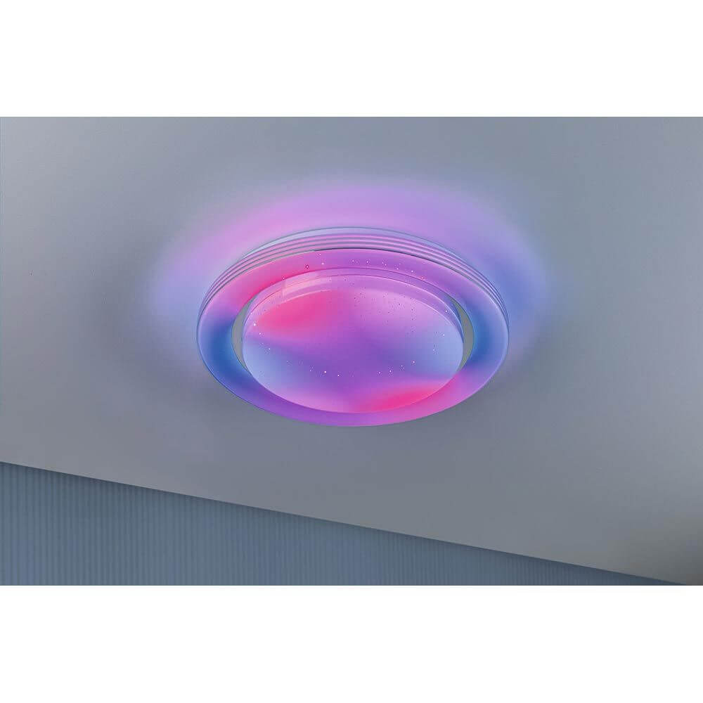 LED Deckenleuchte Rainbow RGB mit Regenbogeneffekt und dimmbaren Lichtern für besondere Wohnraumbeleuchtung.
