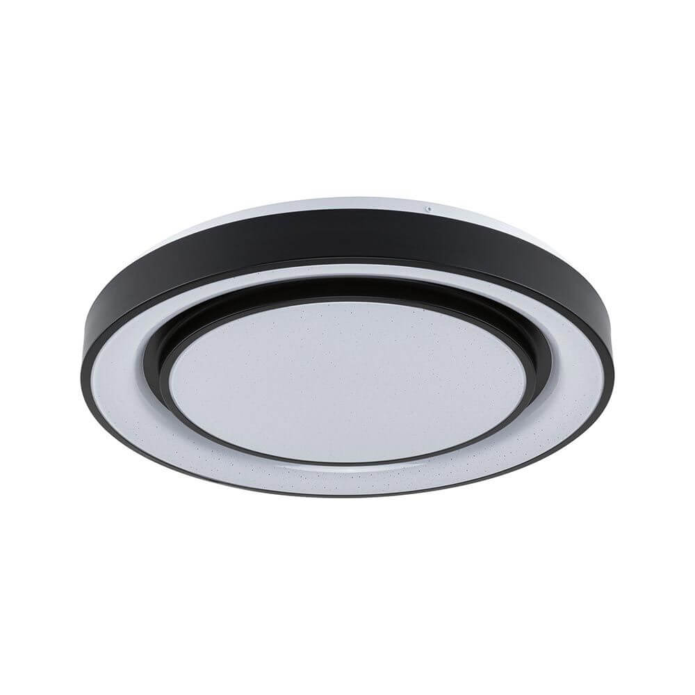 LED Deckenleuchte Rainbow RGB Schwarz Ø 47,5cm - moderne, dimmbare Wohnraumleuchte mit Regenbogeneffekt.