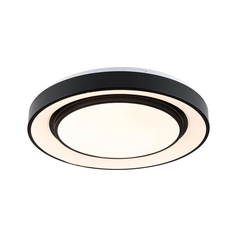 LED Deckenleuchte Rainbow RGB Schwarz Ø 47,5cm - dimmbare Wohnraumleuchte mit Regenbogeneffekt und Tunable White Funktion.
