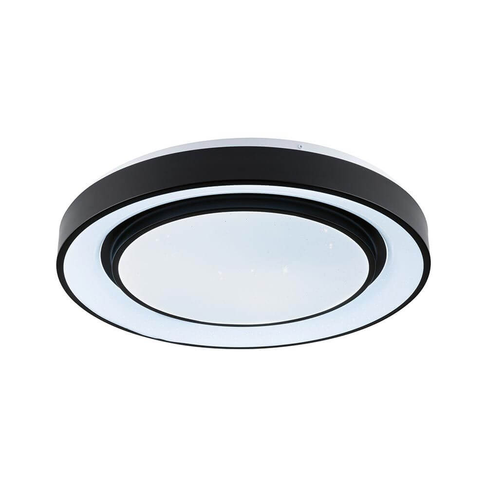 LED Deckenleuchte Rainbow RGB Schwarz Ø 47,5cm - dimmbare Wohnraumleuchte mit Regenbogeneffekt.
