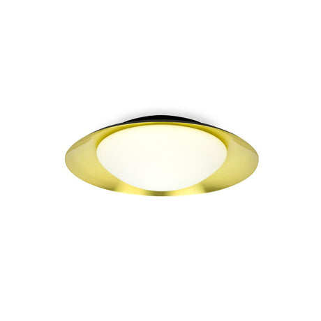 LED Deckenleuchte SIDE 15W Schwarz, Goldfarben in modernem Design mit goldfarbener Umrandung.