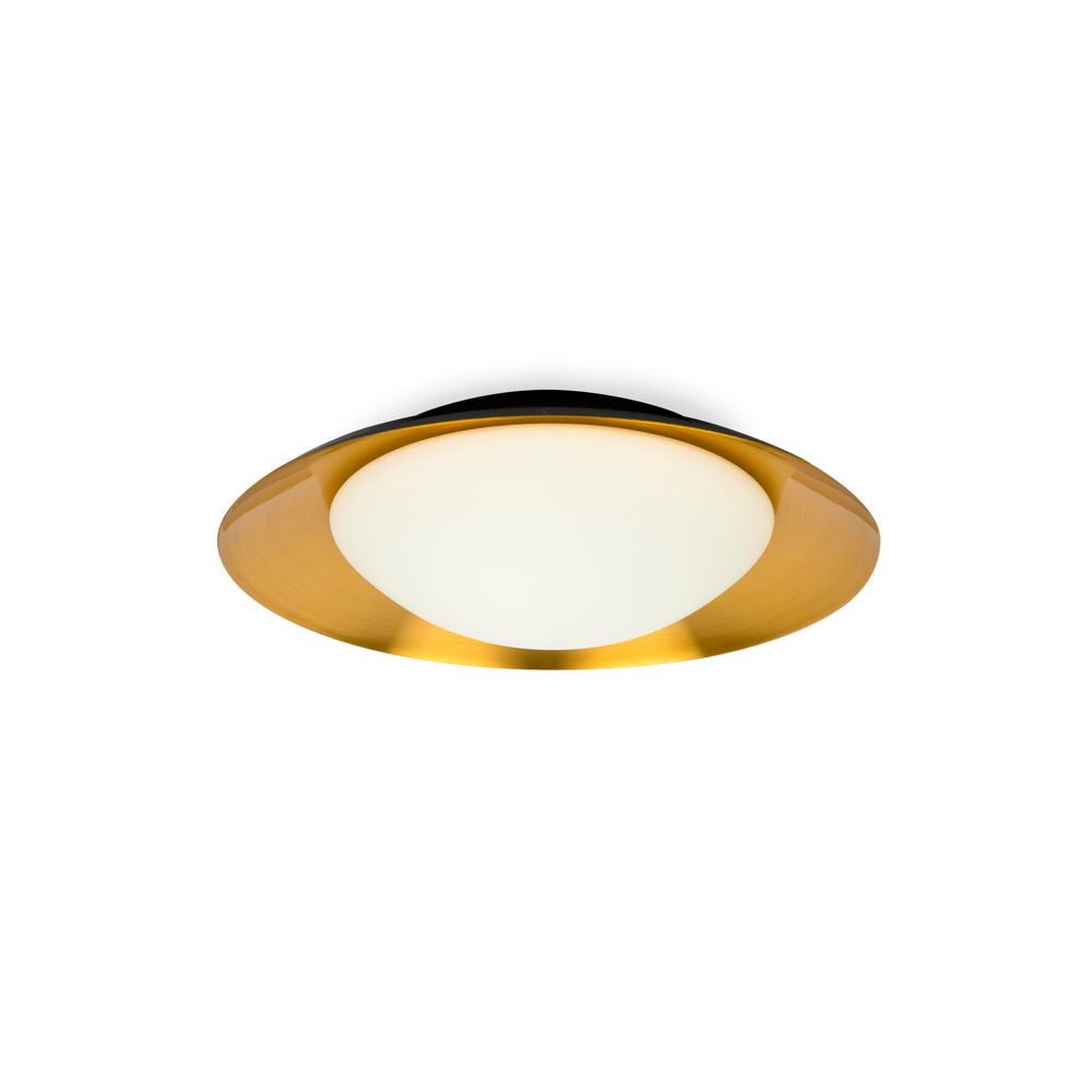 LED Deckenleuchte SIDE 15W Schwarz, Kupfer in modernem Design mit glänzender Oberfläche und sanfter Beleuchtung.