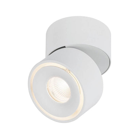 LED Deckenleuchte Spircle Strahler Weiß-Matt mit schwenkbarem Spotkopf für gezielte Beleuchtung.