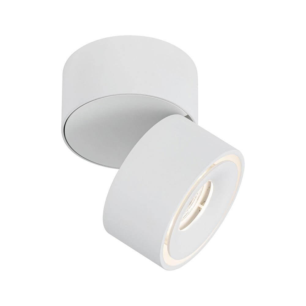LED Deckenleuchte Spircle Strahler Weiß-Matt mit schwenkbaren Spotkopf für gezielte Beleuchtung.
