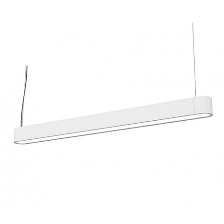 LED Deckenleuchte Talu 90x6cm Weiß - elegante, minimalistische Leuchte mit filigranem Design.