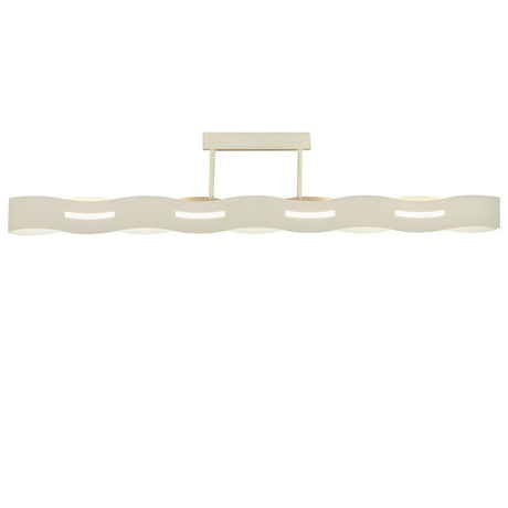 LED Deckenleuchte Wave 3-Stufen Dimmer Weiß - moderne Wellenform mit warmweißem Licht.