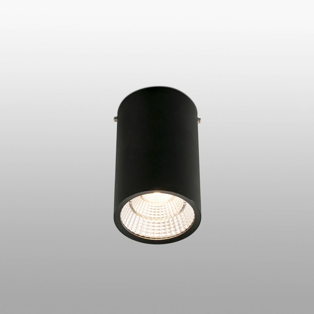 LED Deckenspot REL 25W 2700K 60° Schwarz - moderner Deckenstrahler in Schwarz mit warmweißem Licht.