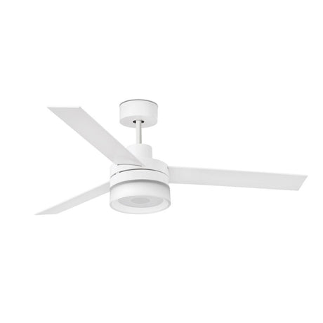 LED Deckenventilator ICE Ø 132cm 3 Flügel Bluetooth Weiß, Weiß-Ahorn in moderner Gestaltung