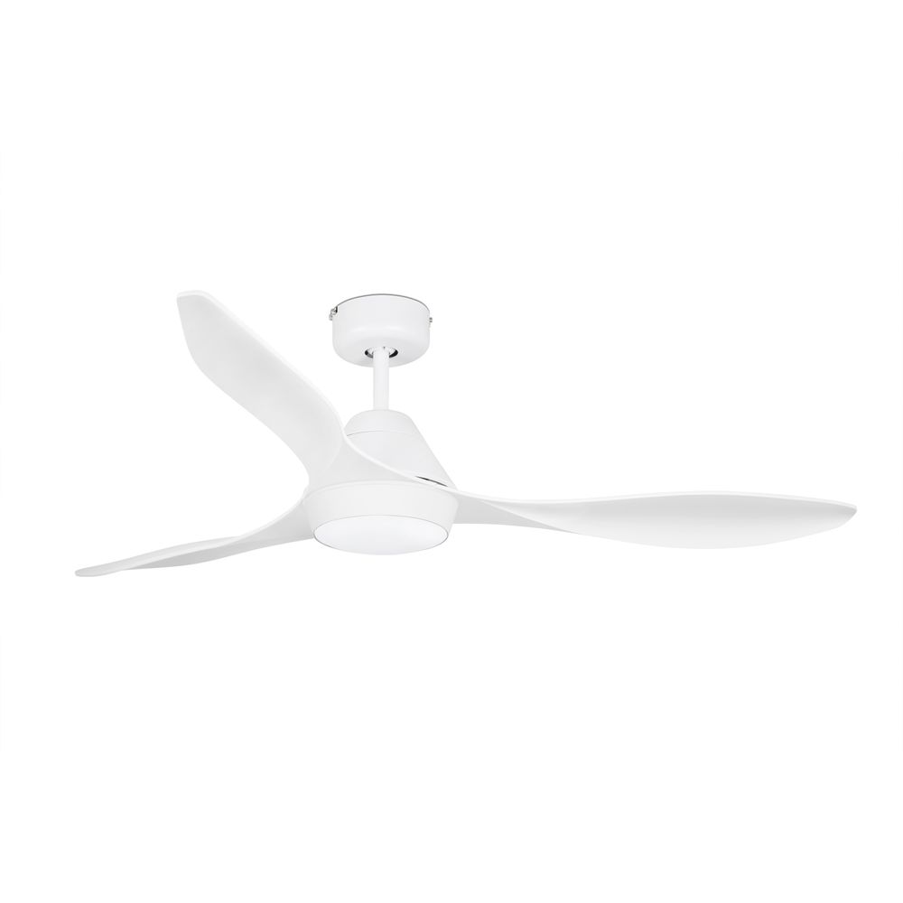 LED Deckenventilator POLARIS Ø 132cm 3 Flügel Weiß in modernem Design, ideal für stilvolle Raumakzente.