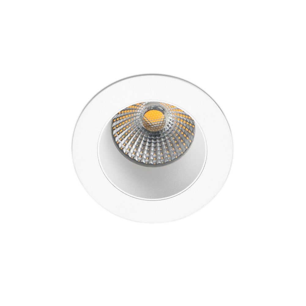 LED Einbaulampe Clear IP65 7W 3000K 36° Weiß - runde Deckenleuchte, ideal für feuchte Räume.