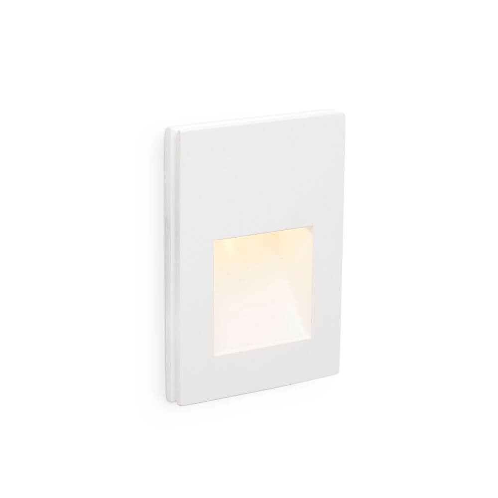 LED-vägginstallationslampan plas-3 1W 3000k vit