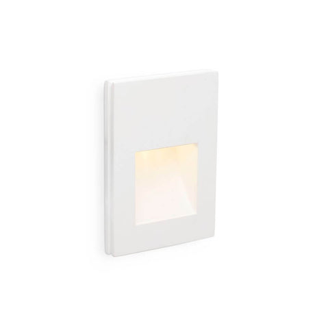 LED Wandeinbaulampe PLAS-3 1W 3000K Weiß an der Wand montiert, modernes Design, warmweißes Licht