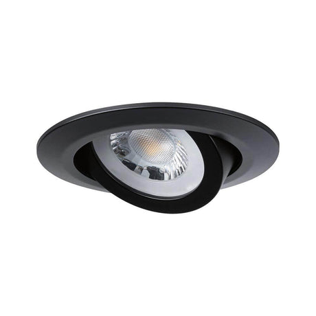 LED Einbauleuchte 3er-Set schwenkbar Schwarz-Matt - kompakte, schwenkbare Deckenleuchte in Schwarz-Matt.