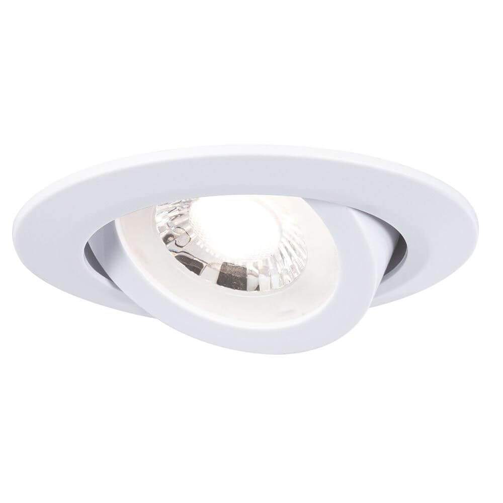 LED Einbauleuchten 3er-Set schwenkbar Rund 8,2cm Weiß-Matt in schwenkbarer Ausführung.