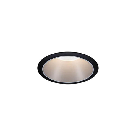 LED Cole recessed light base set 8.8 cm black, silver in a modern design with glare-free lighting.