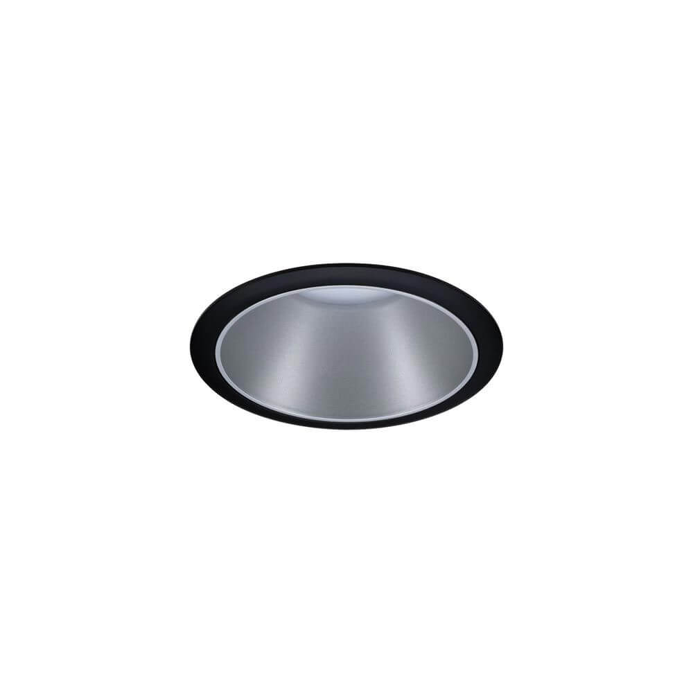 LED Einbauleuchte Cole Basis-Set 8,8cm Schwarz, Silber - modernes Design mit blendfreier Beleuchtung in Schwarz und Silber.