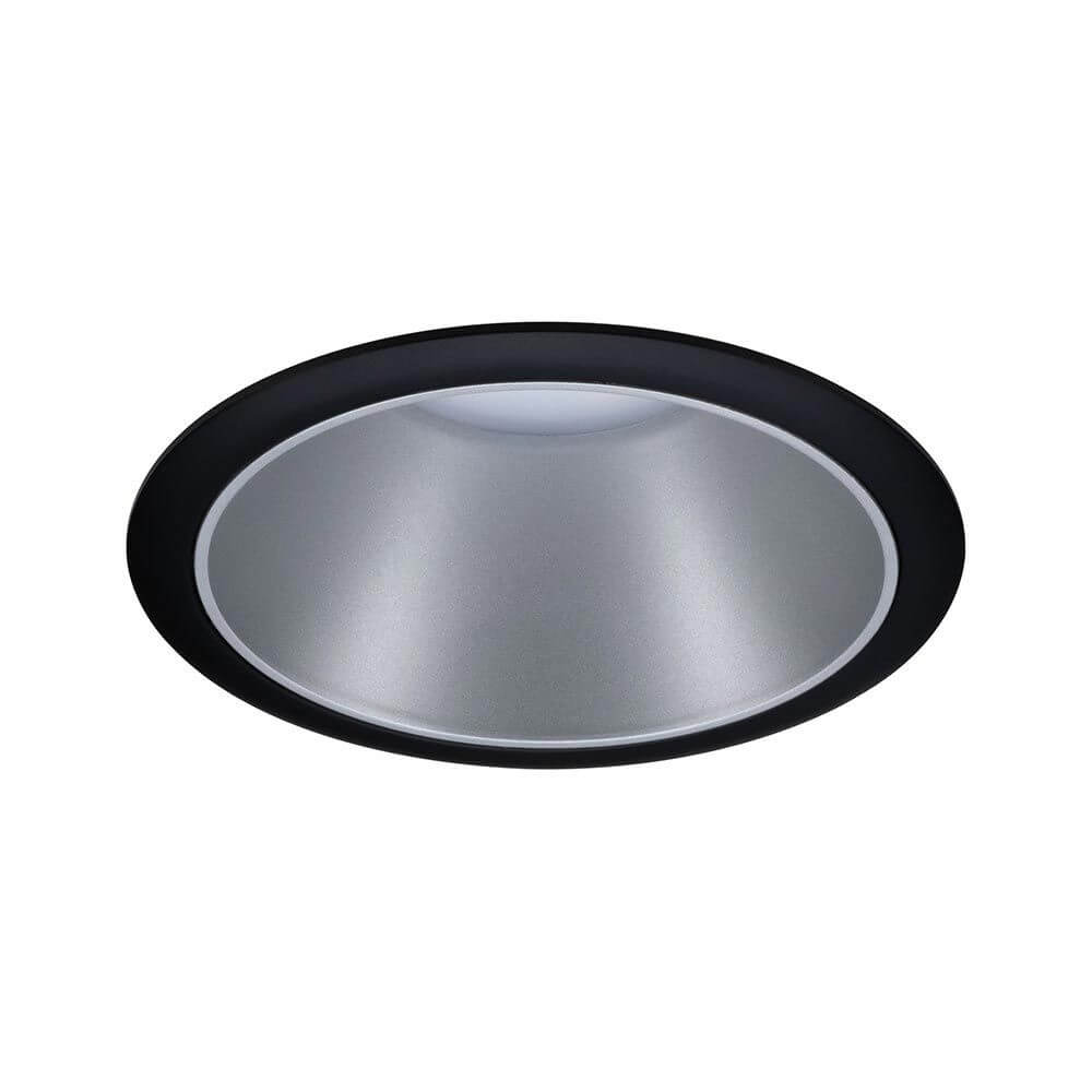 LED Einbauleuchte Cole LED Rund 8,8cm Schwarz, Silber – elegante und blendfreie Deckenbeleuchtung.
