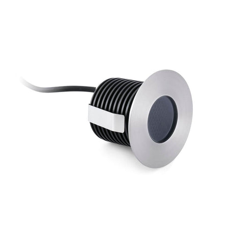 LED Einbauleuchte GRUND 36° 3000K IP67 Nickel-Matt für elegante und moderne Beleuchtung.