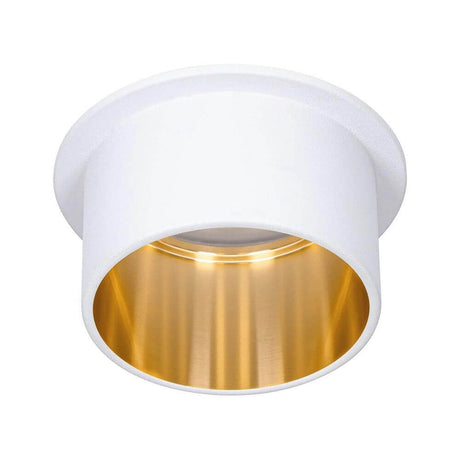 LED Einbauleuchte Gil Rund Stufen Dimmbar Weiß, Gold mit elegantem zweifarbigen Design.