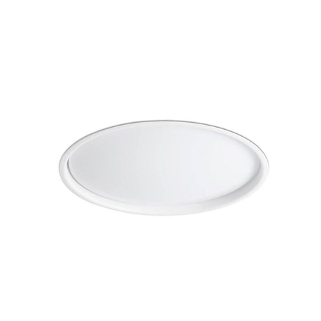 LED Einbauleuchte LUAN Warmweiß IP44 Weiß runde Deckenleuchte in glänzendem Weiß für stimmungsvolle Beleuchtung.