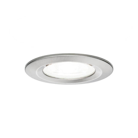 LED Einbauleuchte Nova Basis-Set starr Rund Ø 7,8cm Alu-Gebürstet in modernem Design für effiziente Beleuchtung.
