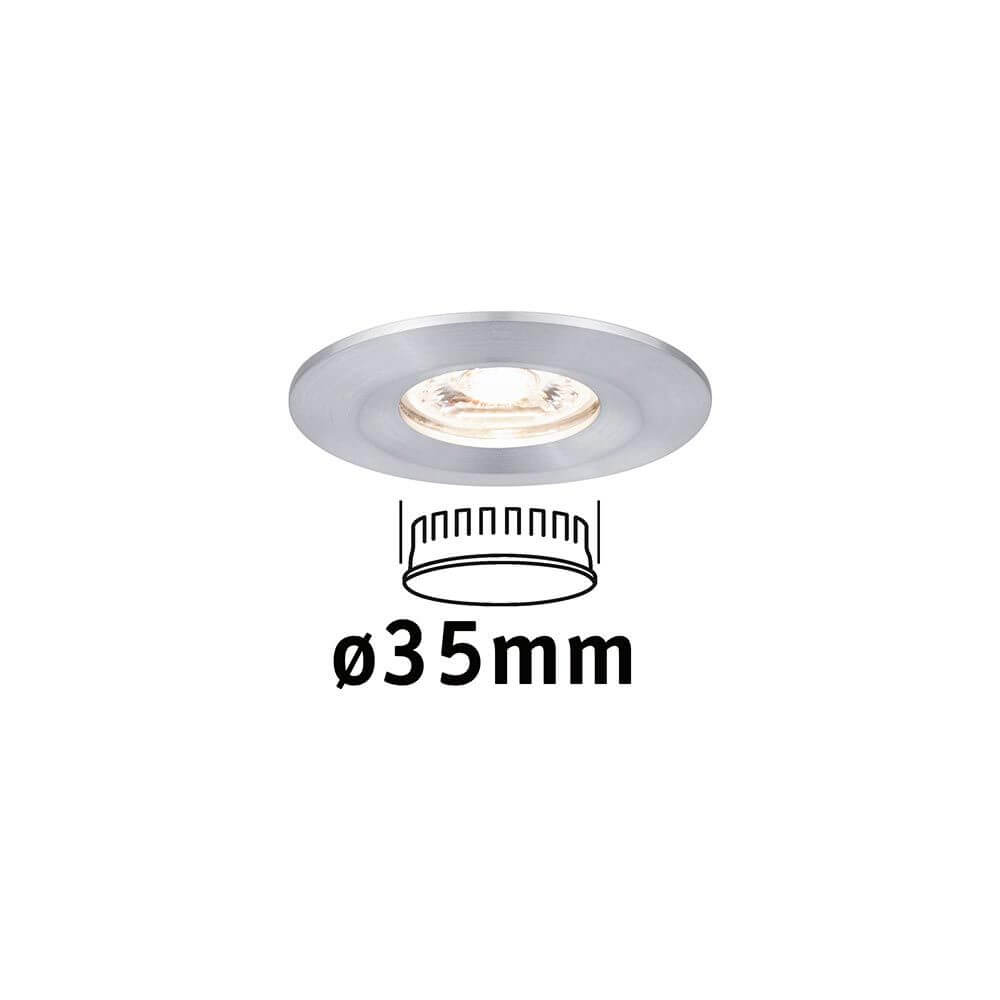LED Einzelleuchte Spot Nova Mini starr 6,5cm Alu mit flachem Ø35mm Coin für flexible Beleuchtung