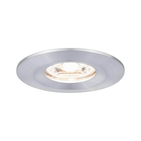 LED Einzelleuchte Spot Nova Mini starr 6,5cm Alu in Aluminium-Optik mit warmweißem Licht.