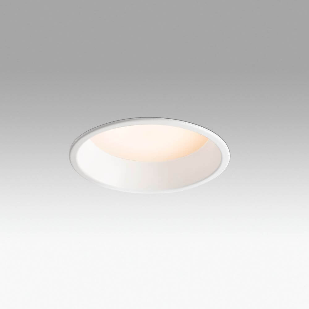 LED Einbauleuchte SON-2 24W Warmweiß Weiß mit modernem, rundem Design für angenehme Beleuchtung.