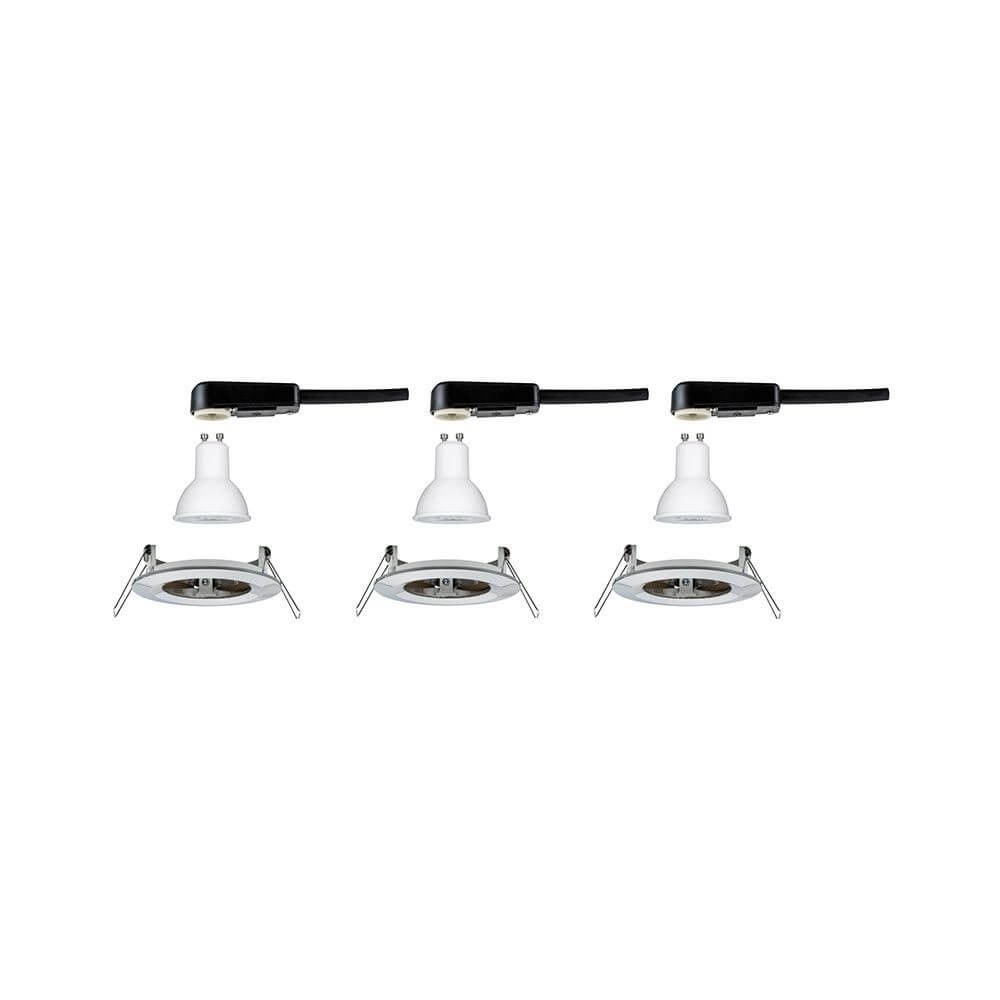 Einbauleuchte Nova Starr 3er Basis-Set Ø 7,8cm in 3 Stufen-Dimmbar - modernes Design und hohe Energieeffizienz.