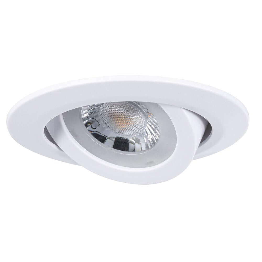 LED Einbauleuchte 3er-Set 70° Schwenkbar Weiß-Matt Ø 8,2cm mit schwenkbarem Spot in Weiß-Matt