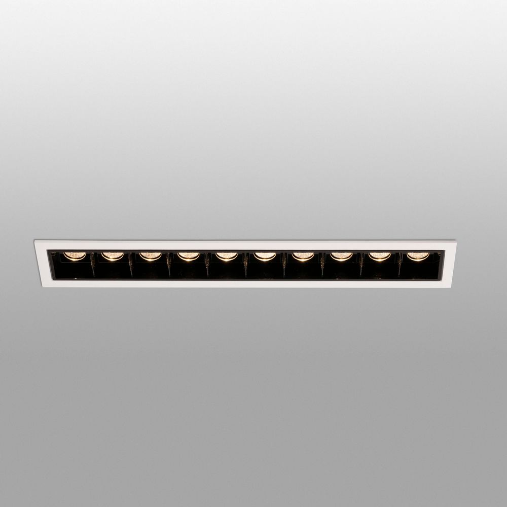 LED Einbauleuchte TROOP 10x2W 3000K Weiß, Schwarz