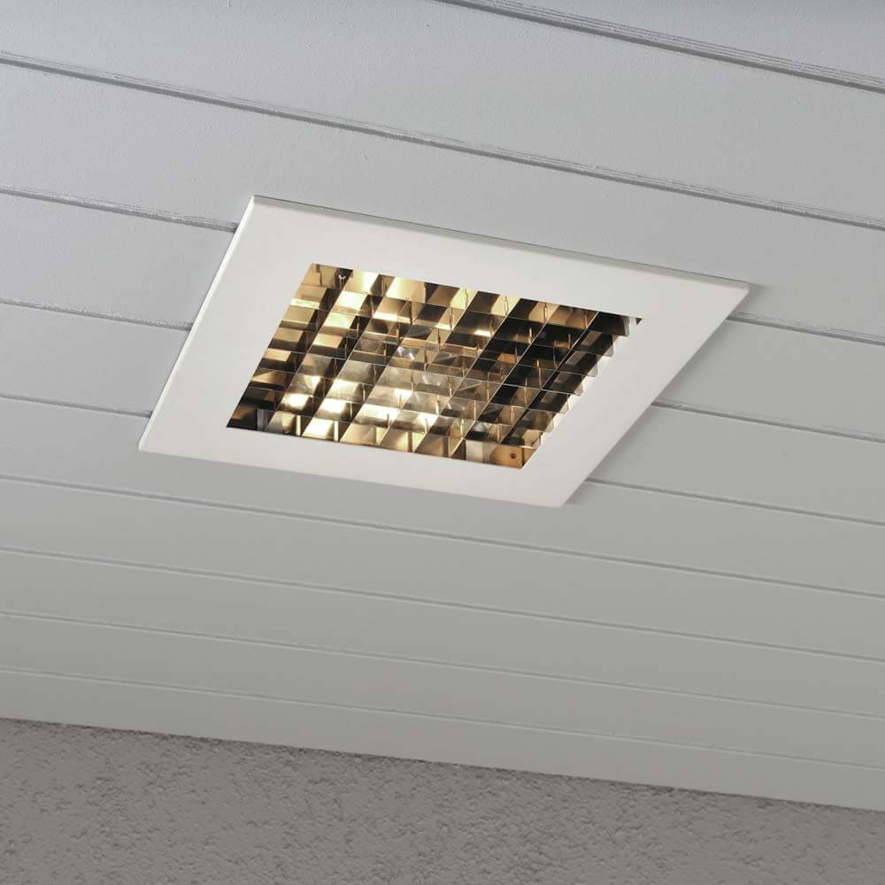 LED Einbauleuchte IP44 Weiß-Matt im modernen Design, ideal für Wohnräume und Büros.