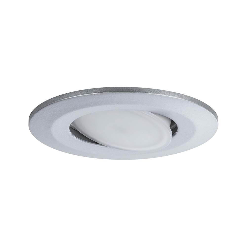 LED Einbauleuchten-Set Calla IP65 schwenkbar 4000K Chrom-Matt im modernen Design für stimmungsvolle Beleuchtung.