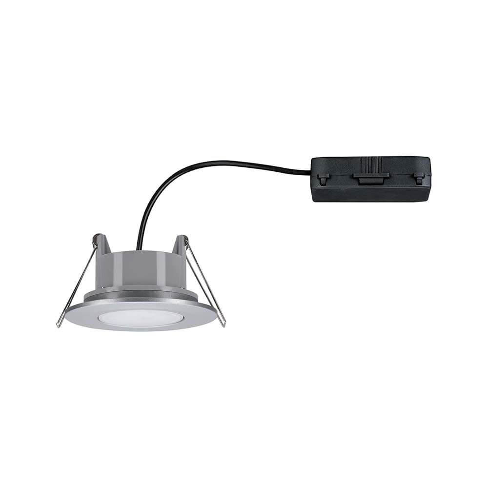 LED Einbauleuchten-Set Calla IP65 schwenkbar 4000K Chrom-Matt mit verstellbarem Design.