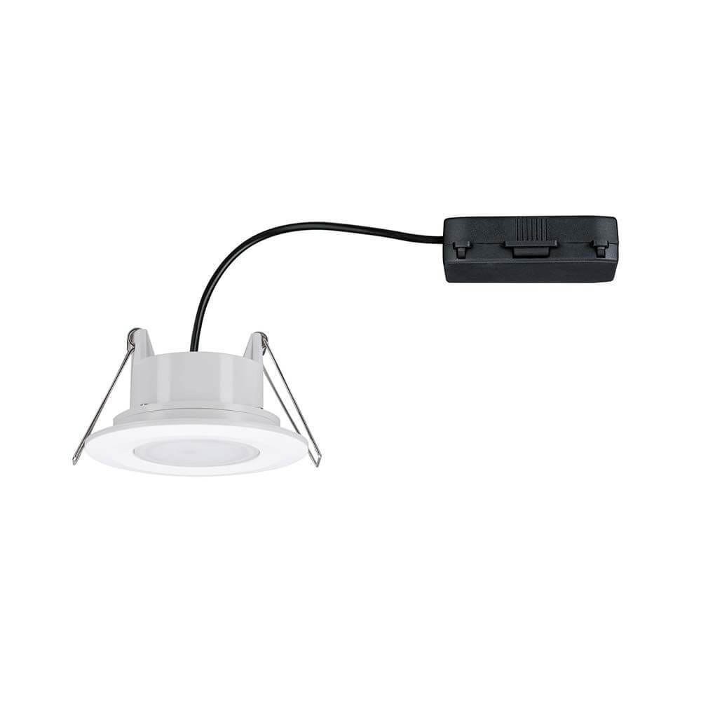 LED Einbauleuchten-Set Calla IP65 schwenkbar 4000K Weiß - schwenkbarer Einbaustrahler mit mattweißem Design.