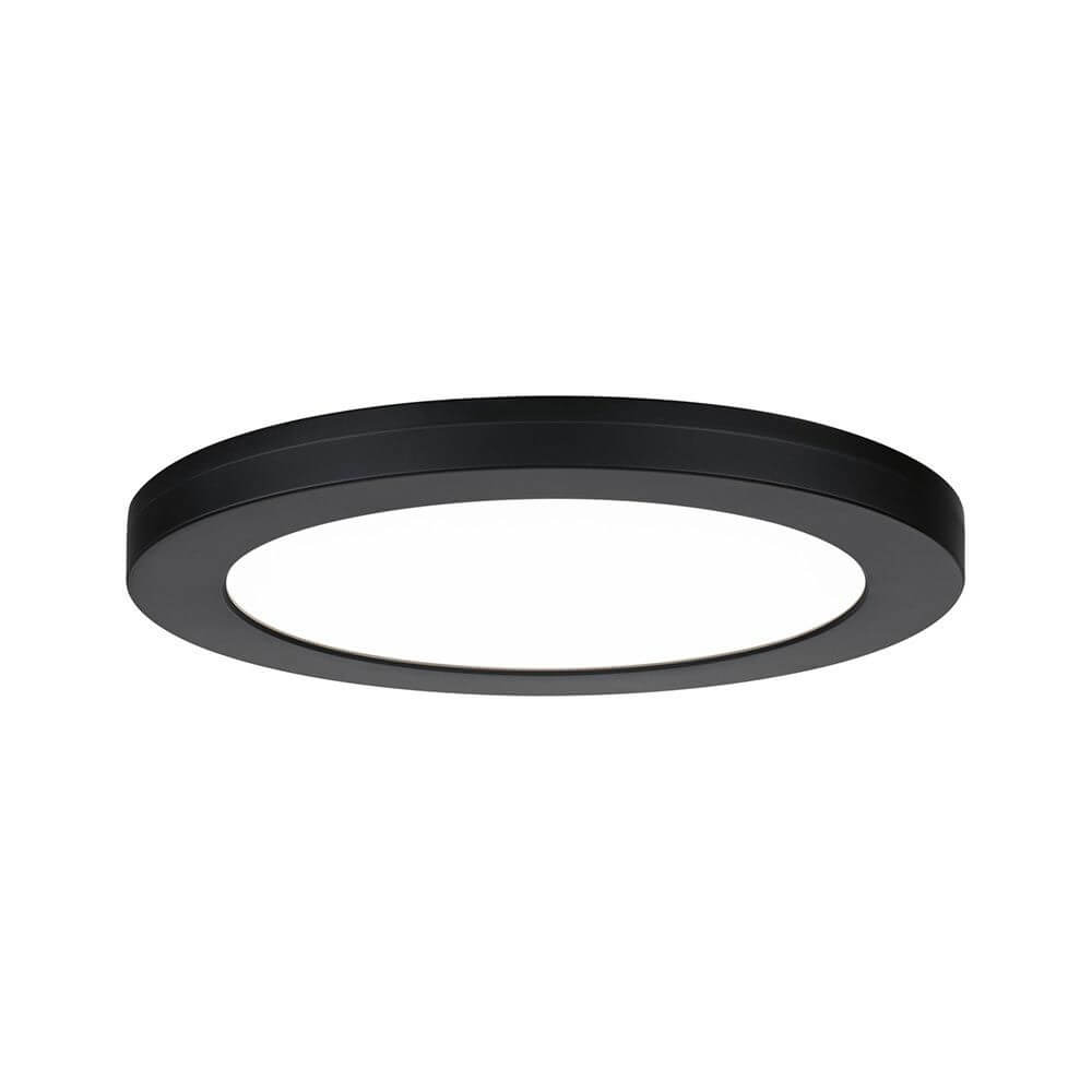 LED Einbaupanel 2 in 1 Cover-it Rund Schwarz - flaches, rundes, schwarzes Lichtpanel für gleichmäßige Raumausleuchtung.