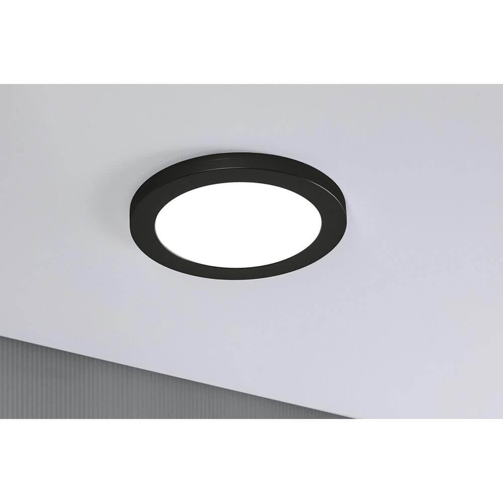 LED Einbaupanel 2 in 1 Cover-it Rund Schwarz - Flächenlicht für Wand- und Deckenmontage in Schwarz.