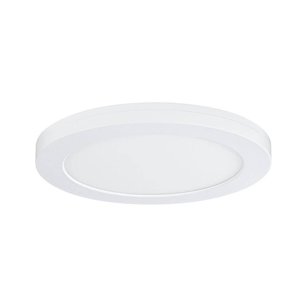 LED Einbaupanel 2 in 1 Cover-it Rund Weiß-Matt mit flächigem Licht, ideal für Wand- und Deckenmontage.