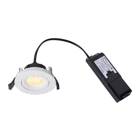 LED Einbaustrahler Aliki IP44 mit integrierter LED und abnehmbarem Treiber.