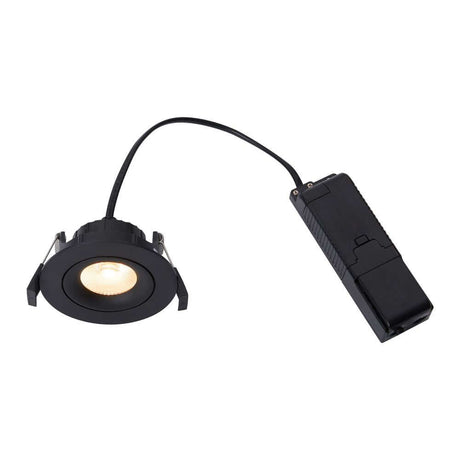LED Einbaustrahler Aliki IP44 mit integriertem LED und neigbarem Licht für Badezimmer.