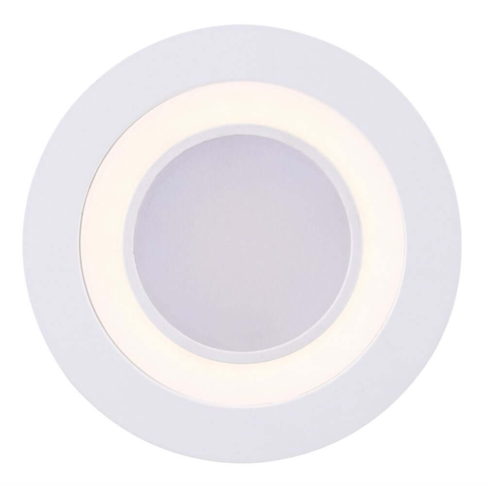 LED Einbaustrahler Clyde 8 4000K mit modernem Design und weißem Rahmen für effiziente Beleuchtung