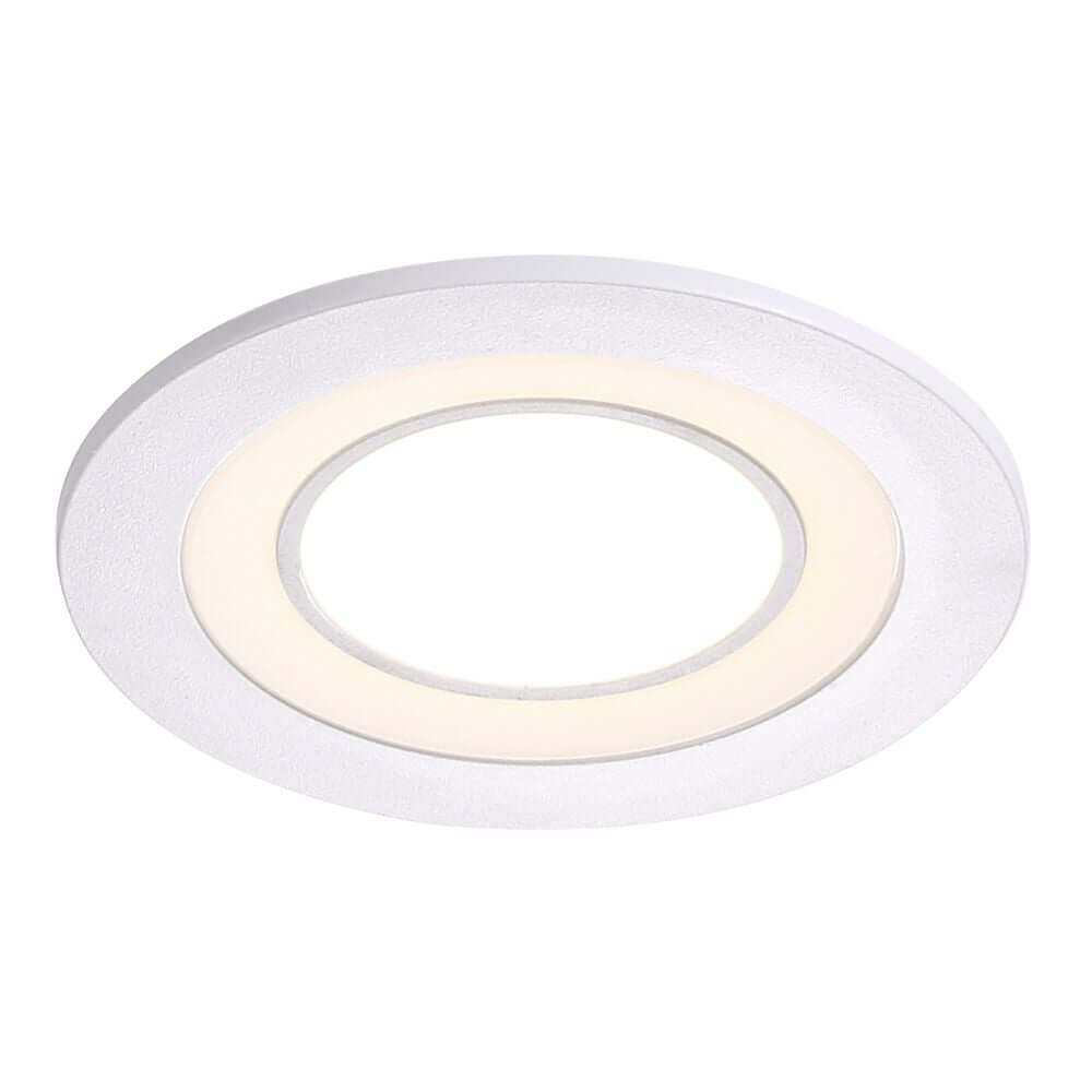 LED Einbaustrahler Clyde 8 4000K in elegantem Design mit warmem Licht, ideal für moderne Innenräume.