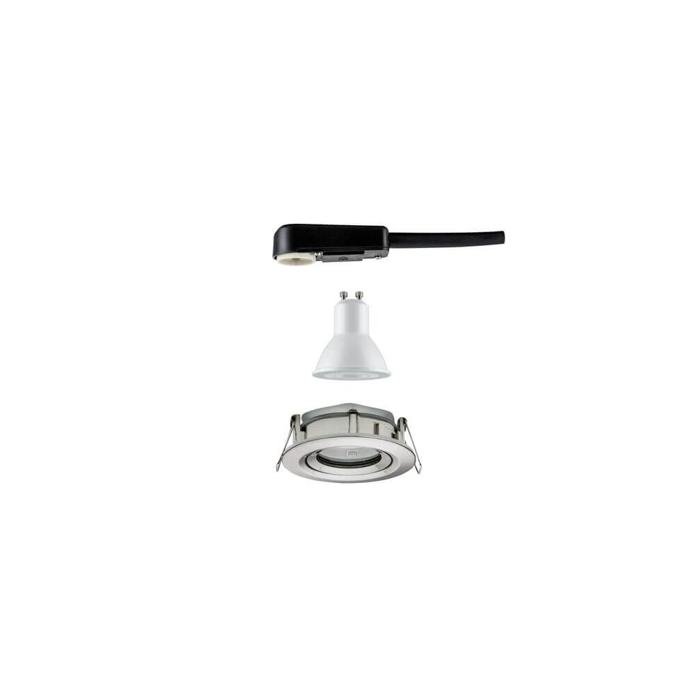LED Einbaustrahler Nova Plus IP65 4000K 230V Eisen-Gebürstet Komponentenansicht des Strahlers.