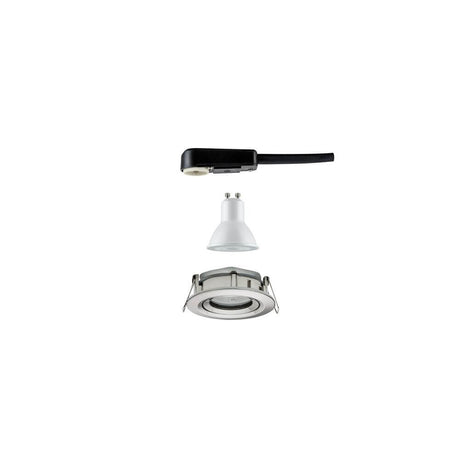 LED recessed spotlight Nova Plus IP65 4000K 230V brushed iron component view of the spotlight.